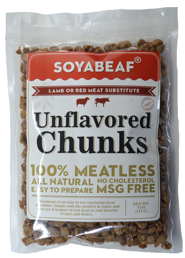 Soyabeaf® Unflavored Chunks - Beef or Red Meat Substitute